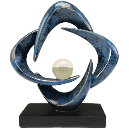 Abstract Resin Decorative Sculpture for Living Room Coffee Table and Shelf Decor