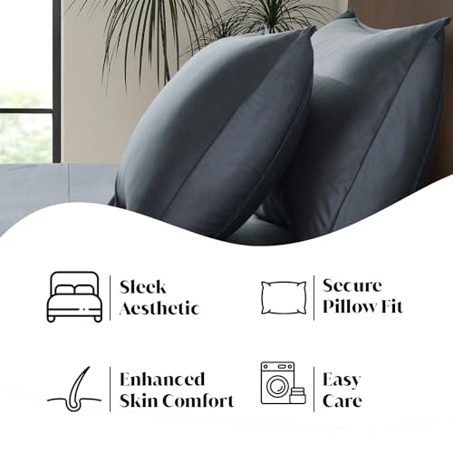 Luxury Bamboo Viscose Bed Sheet Set Ultra Soft Cooling Deep Pocket Sheets Full Size Organic Fabric