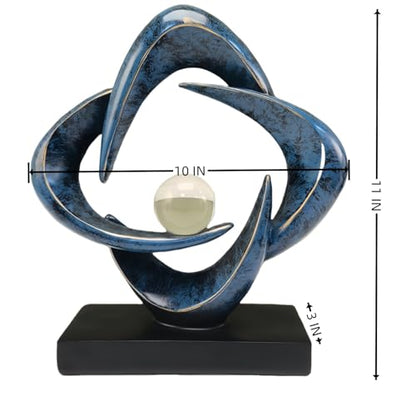 Abstract Resin Decorative Sculpture for Living Room Coffee Table and Shelf Decor