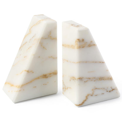 Marble Decorative Bookends for Heavy Books