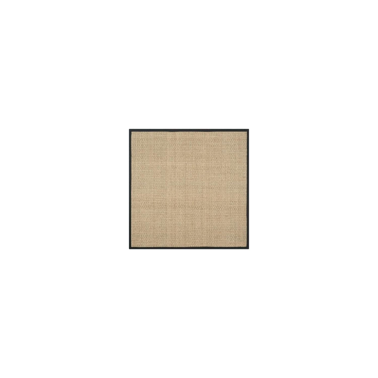 Natural Seagrass Basketweave Area Rug Natural Beige 5x8
