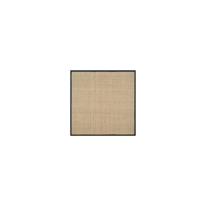 Natural Seagrass Basketweave Area Rug Natural Beige 5x8