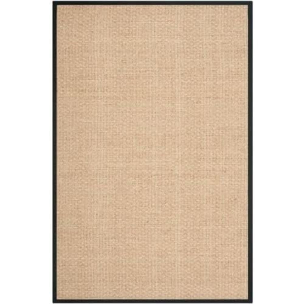 Natural Seagrass Basketweave Area Rug Natural Beige 5x8