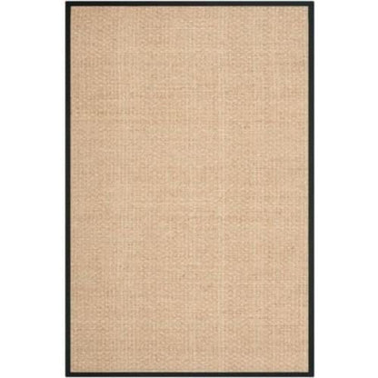 Natural Seagrass Basketweave Area Rug Natural Beige 5x8