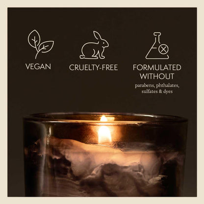 Scented Candle with Evergreen Wood and Amber Fragrance Home Decor Candle