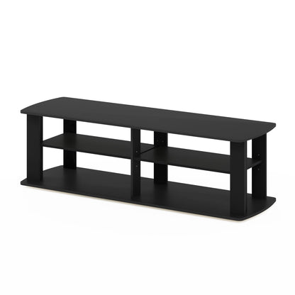 3-Tier Wide Storage Shelf with Open Shelves Engineered Wood Modern Design