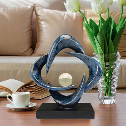Abstract Resin Decorative Sculpture for Living Room Coffee Table and Shelf Decor