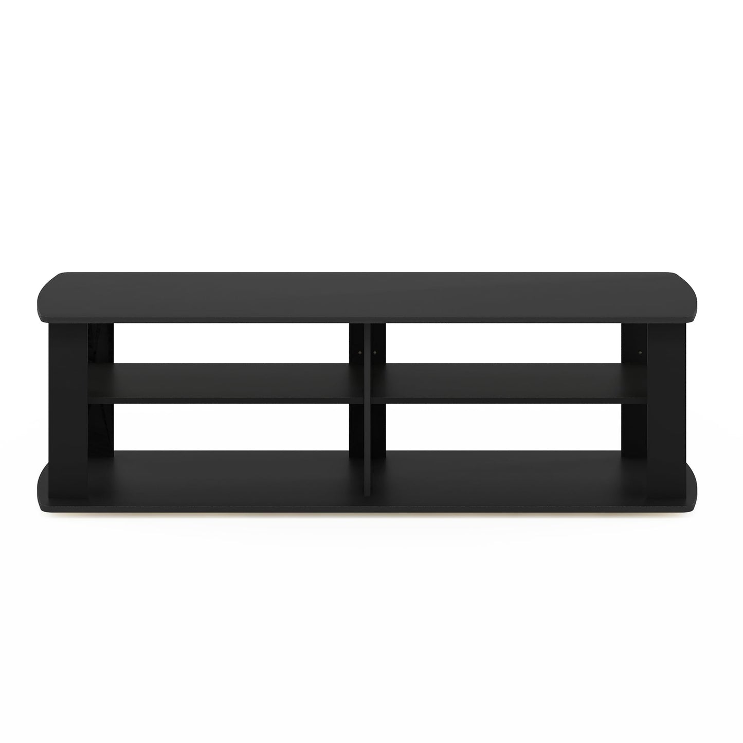 3-Tier Wide Storage Shelf with Open Shelves Engineered Wood Modern Design
