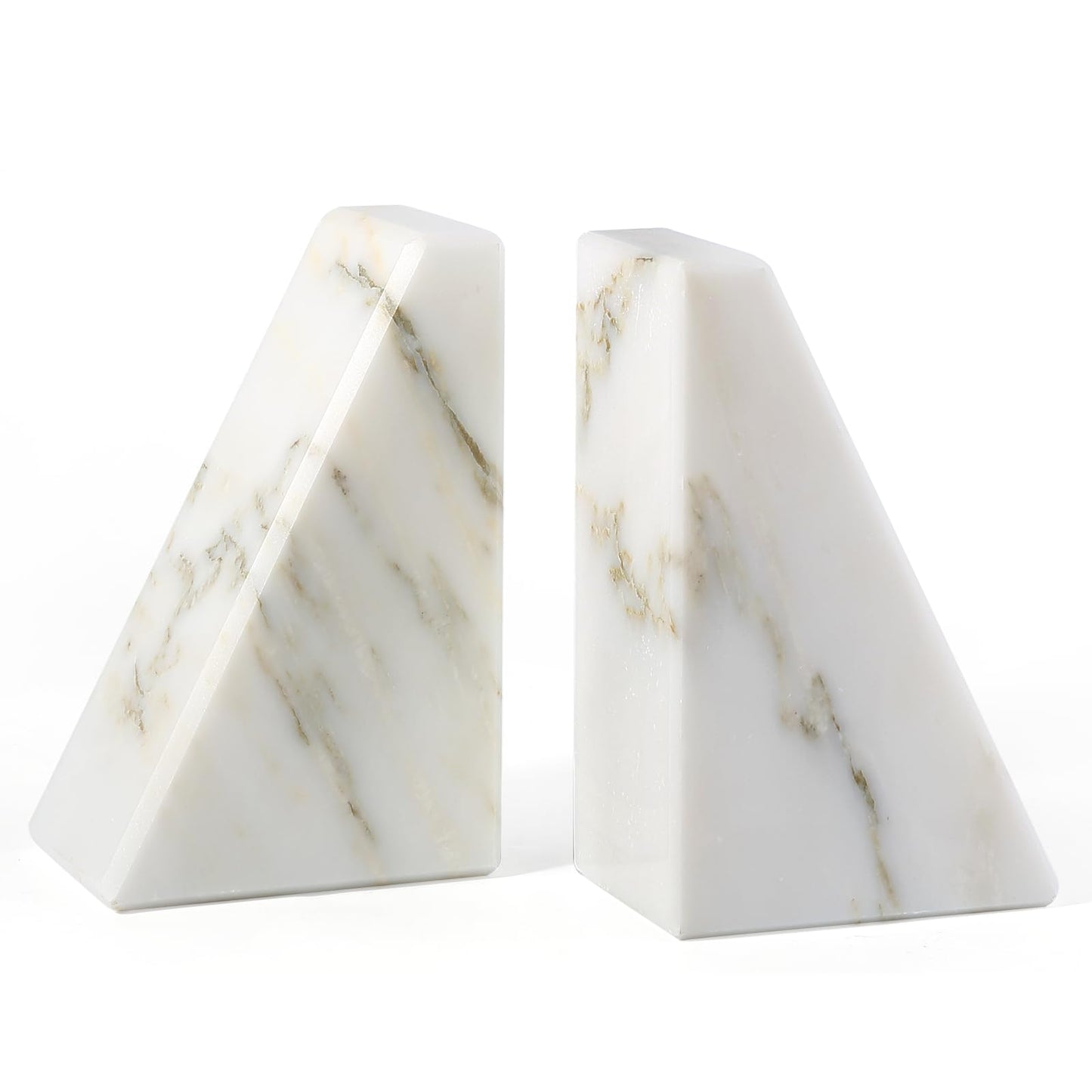 Marble Decorative Bookends for Heavy Books