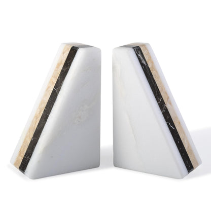 Marble Decorative Bookends for Heavy Books