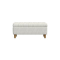 Tufted Storage Ottoman Bench with Hinged Lid for Living Room and Bedroom