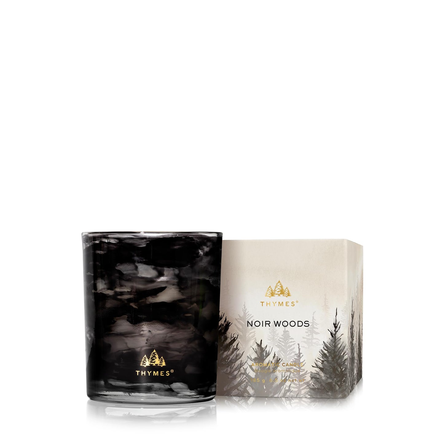 Scented Candle with Evergreen Wood and Amber Fragrance Home Decor Candle