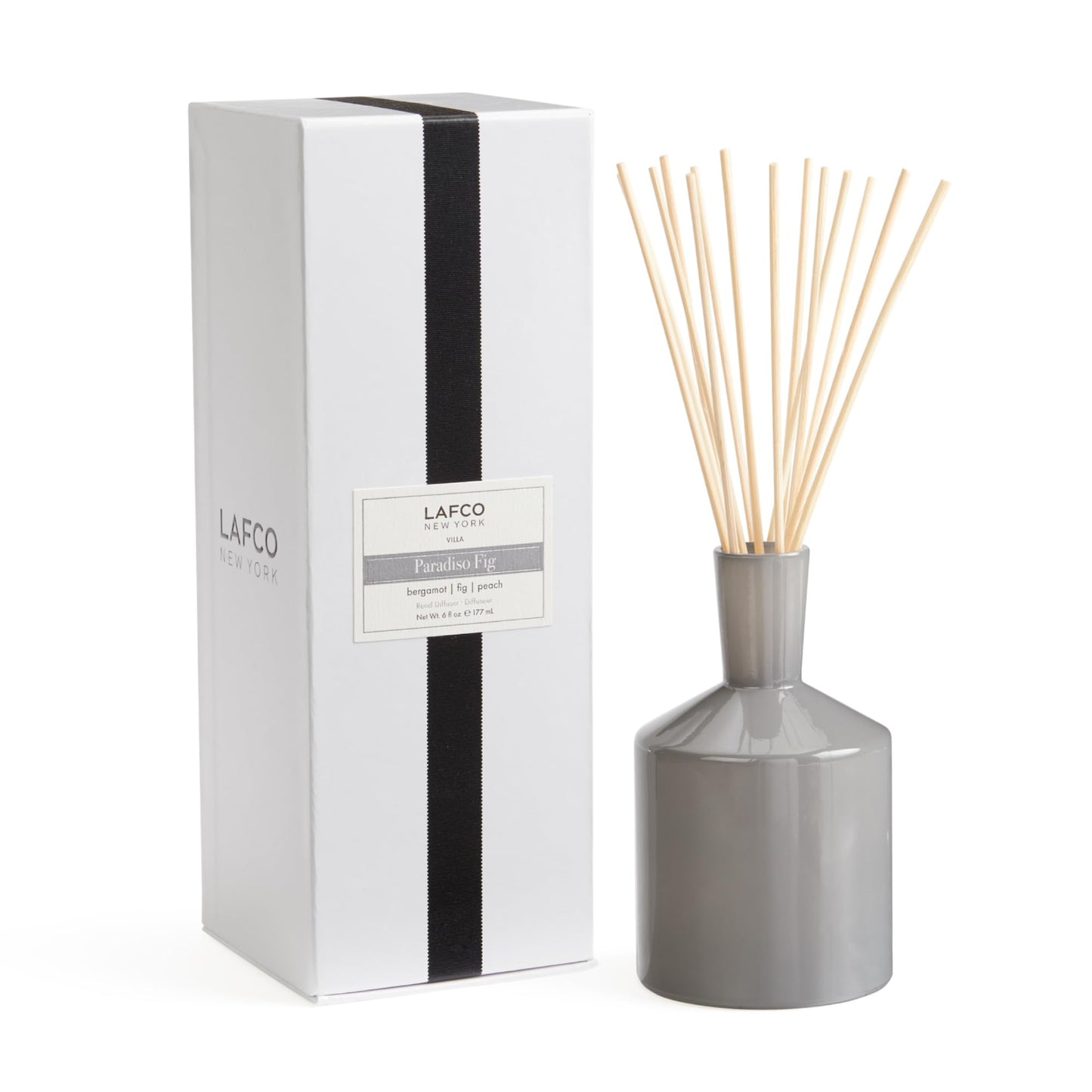 Luxury Reed Diffuser with Natural Wood Reeds Reusable Glass Vessel Long Lasting Home Fragrance Made in USA
