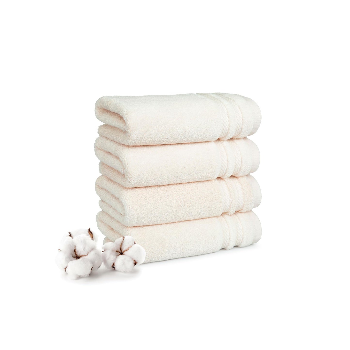 Luxury 100% Cotton Bath Towel Set Quick Dry Soft Absorbent Bathroom Towels Large Hand Washcloth Set