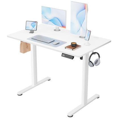 Electric Height Adjustable Standing Desk with Memory Settings Home Office Work Desk