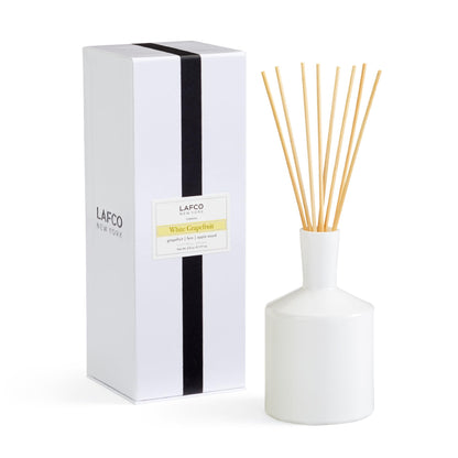 Luxury Reed Diffuser with Natural Wood Reeds Reusable Glass Vessel Long Lasting Home Fragrance Made in USA