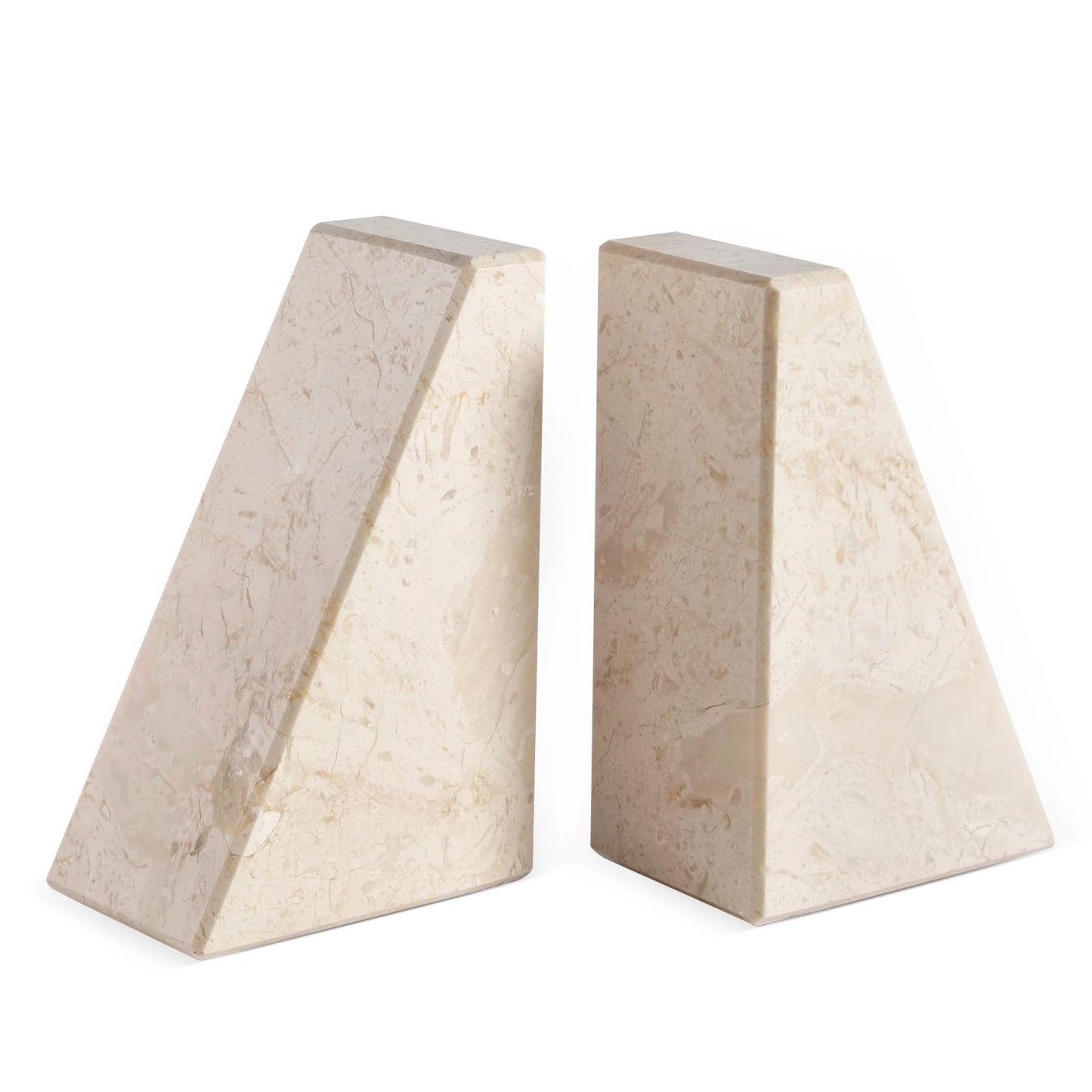 Marble Decorative Bookends for Heavy Books