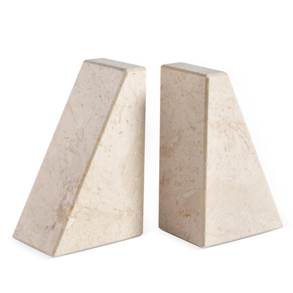 Marble Decorative Bookends for Heavy Books