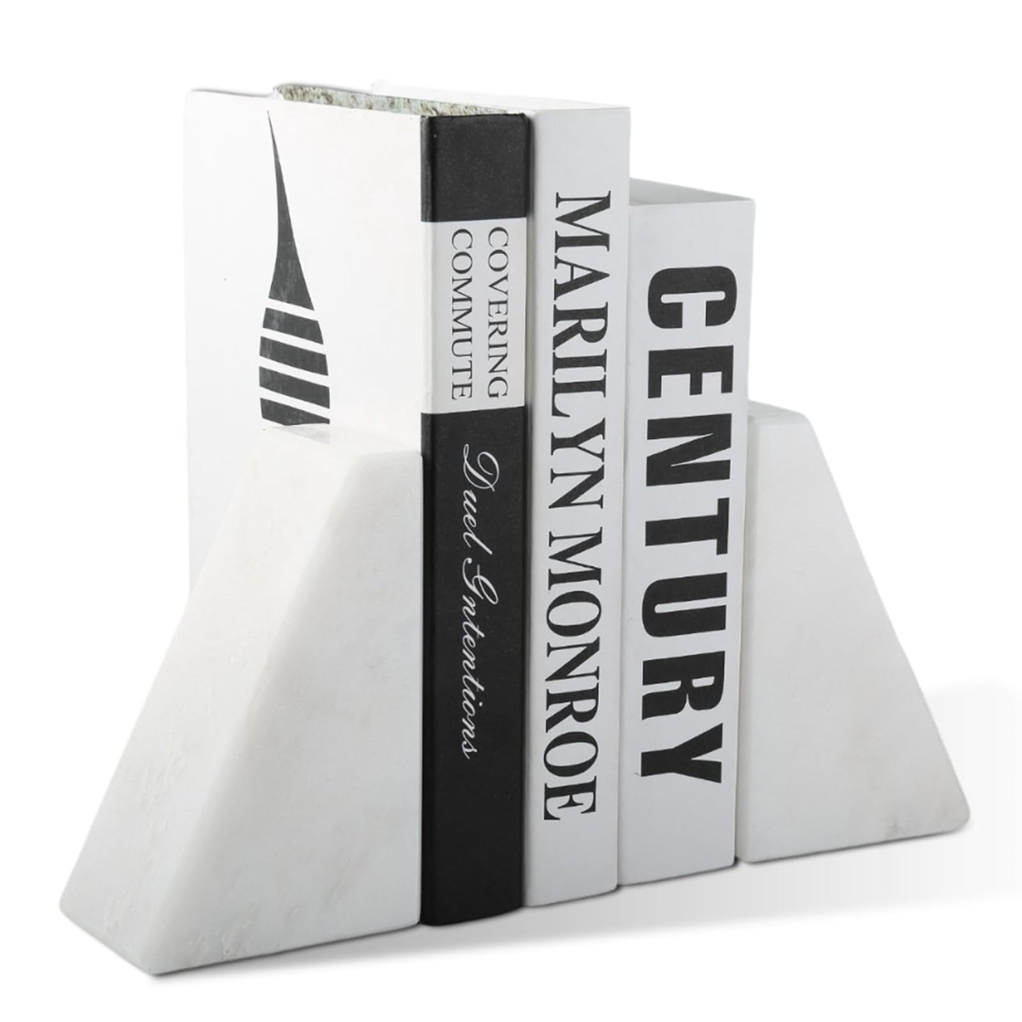Marble Decorative Bookends for Heavy Books