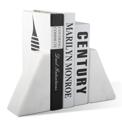 Marble Decorative Bookends for Heavy Books