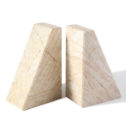 Marble Decorative Bookends for Heavy Books