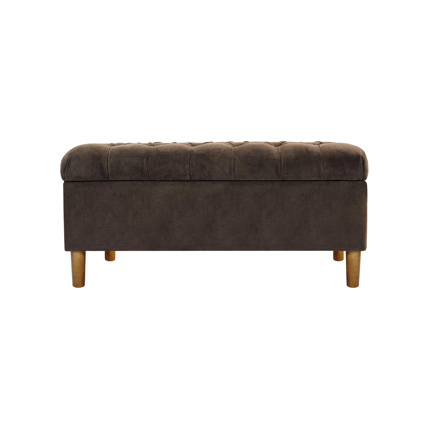 Tufted Storage Ottoman Bench with Hinged Lid for Living Room and Bedroom