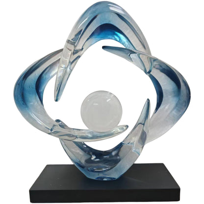 Abstract Resin Decorative Sculpture for Living Room Coffee Table and Shelf Decor