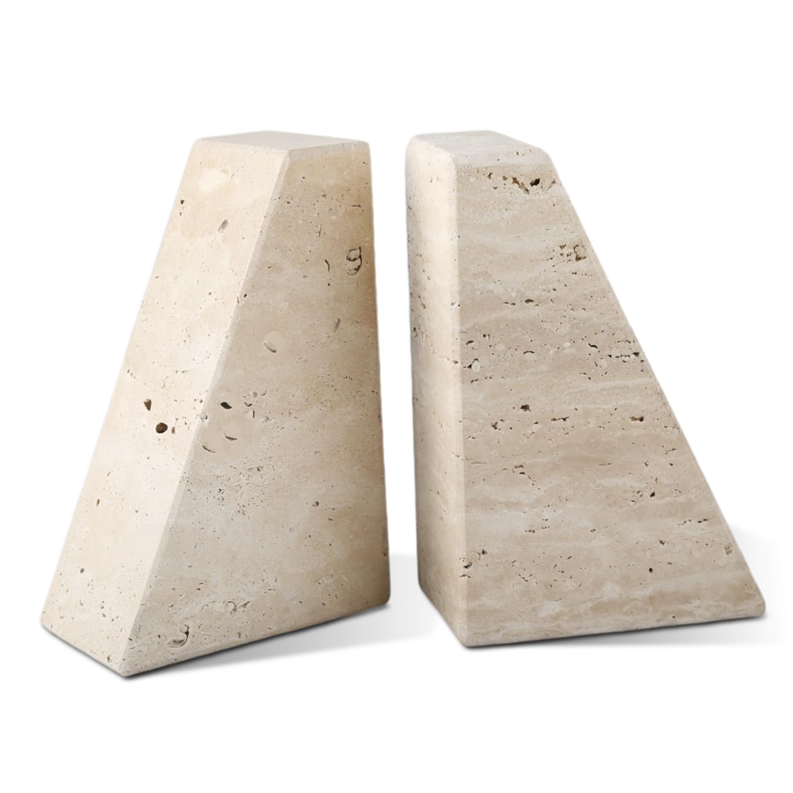 Marble Decorative Bookends for Heavy Books