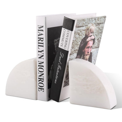 Marble Decorative Bookends for Heavy Books