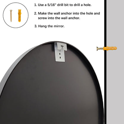 Sunniry Round Wall Mirror