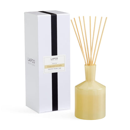 Luxury Reed Diffuser with Natural Wood Reeds Reusable Glass Vessel Long Lasting Home Fragrance Made in USA