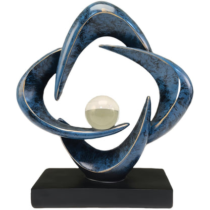 Abstract Resin Decorative Sculpture for Living Room Coffee Table and Shelf Decor