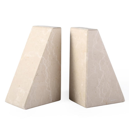 Marble Decorative Bookends for Heavy Books