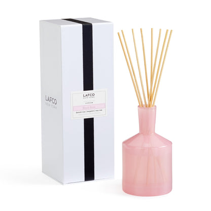 Luxury Reed Diffuser with Natural Wood Reeds Reusable Glass Vessel Long Lasting Home Fragrance Made in USA