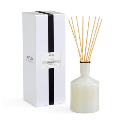 Luxury Reed Diffuser with Natural Wood Reeds Reusable Glass Vessel Long Lasting Home Fragrance Made in USA