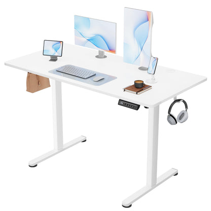 Electric Height Adjustable Standing Desk with Memory Settings Home Office Work Desk
