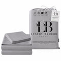 Luxury Bamboo Viscose Bed Sheet Set Ultra Soft Cooling Deep Pocket Sheets Full Size Organic Fabric