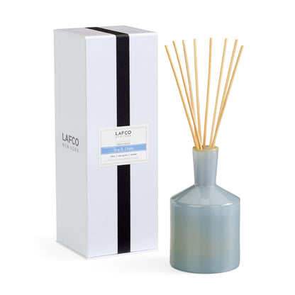Luxury Reed Diffuser with Natural Wood Reeds Reusable Glass Vessel Long Lasting Home Fragrance Made in USA