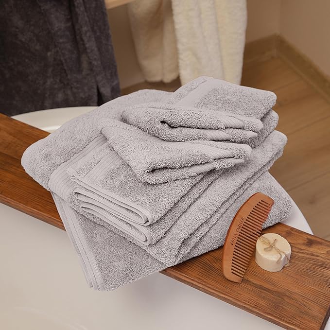 Luxury Turkish Cotton Towel Set Quick Dry Soft Absorbent Bath Hand Washcloth Set Bathroom Essentials