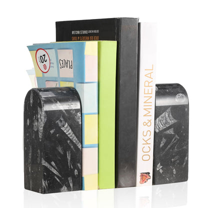 Luxury Marble Bookends Non-Slip Heavy Duty Book Holder Organizer