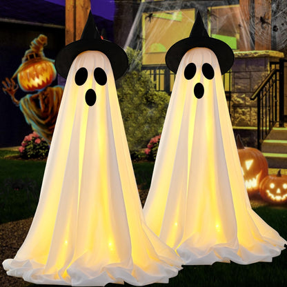 Hanging Ghost Halloween Decorations Outdoor Indoor Porch Yard Party Props