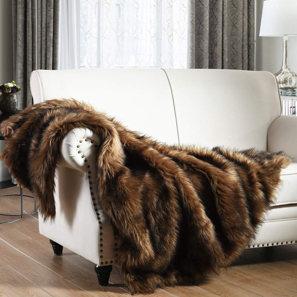 HORIMOTE HOME Faux Fur Blanket