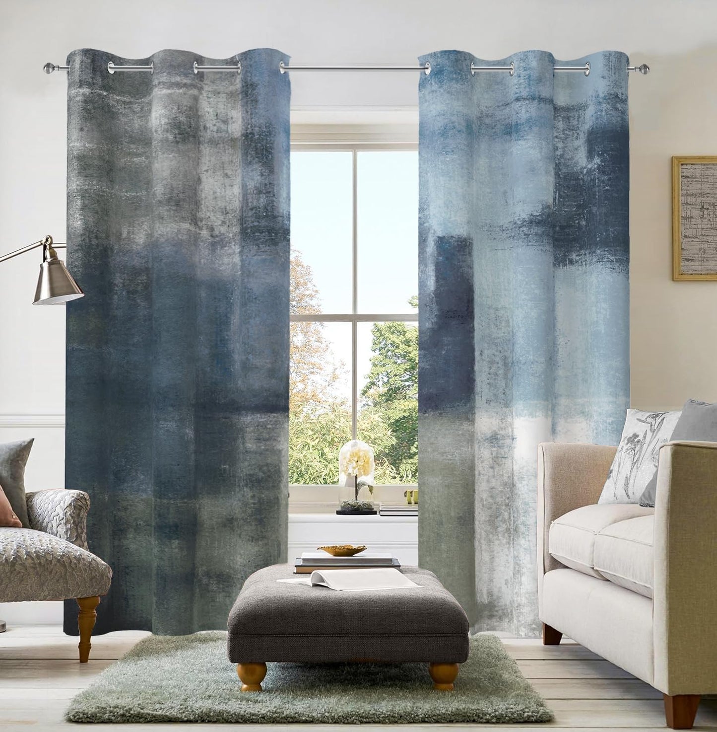 Asuexpect Abstract 50% Blackout Curtains