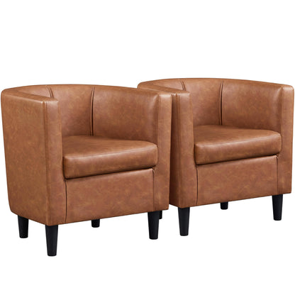 Velvet Armchair with Wide Seat and Wooden Frame for Living Room