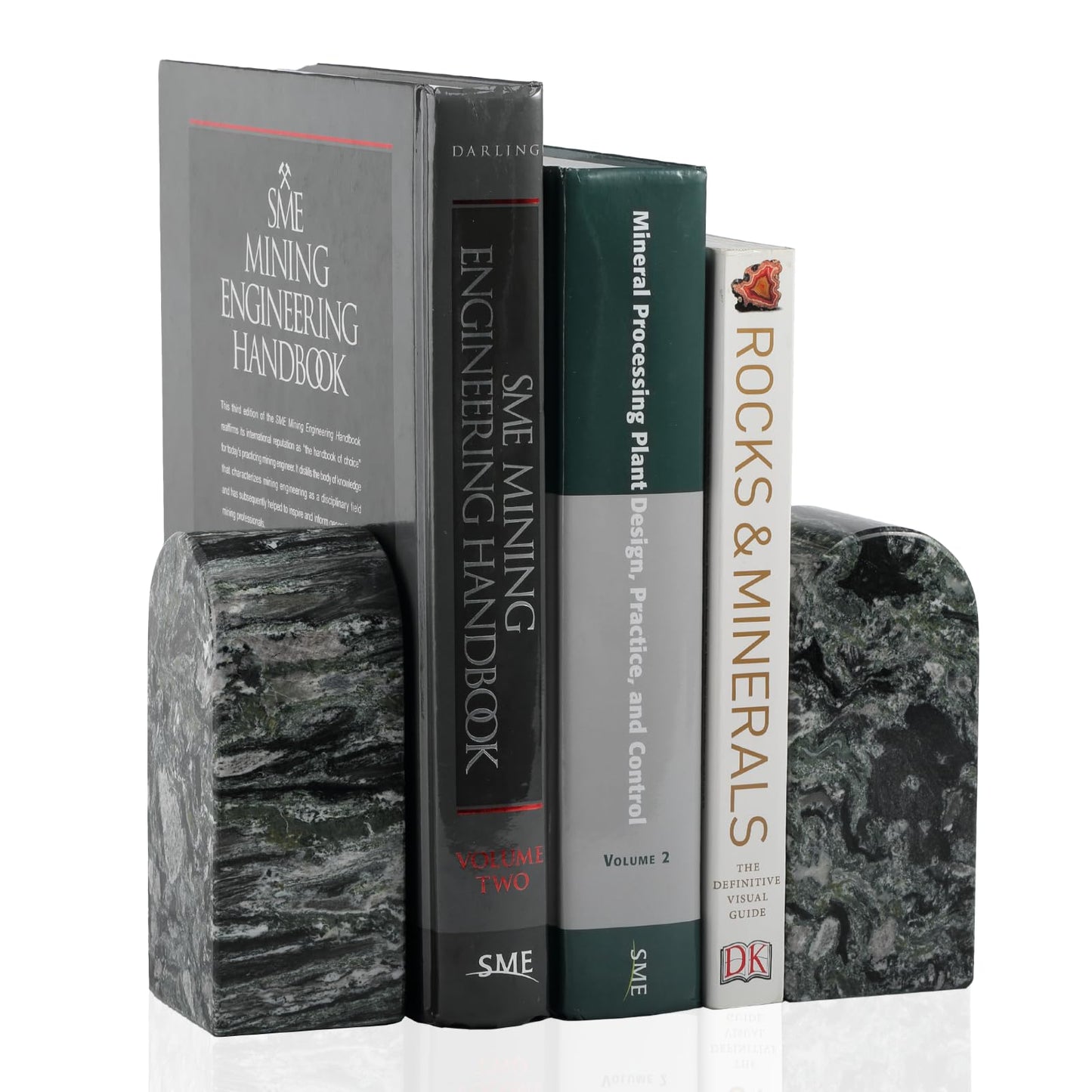 Luxury Marble Bookends Non-Slip Heavy Duty Book Holder Organizer