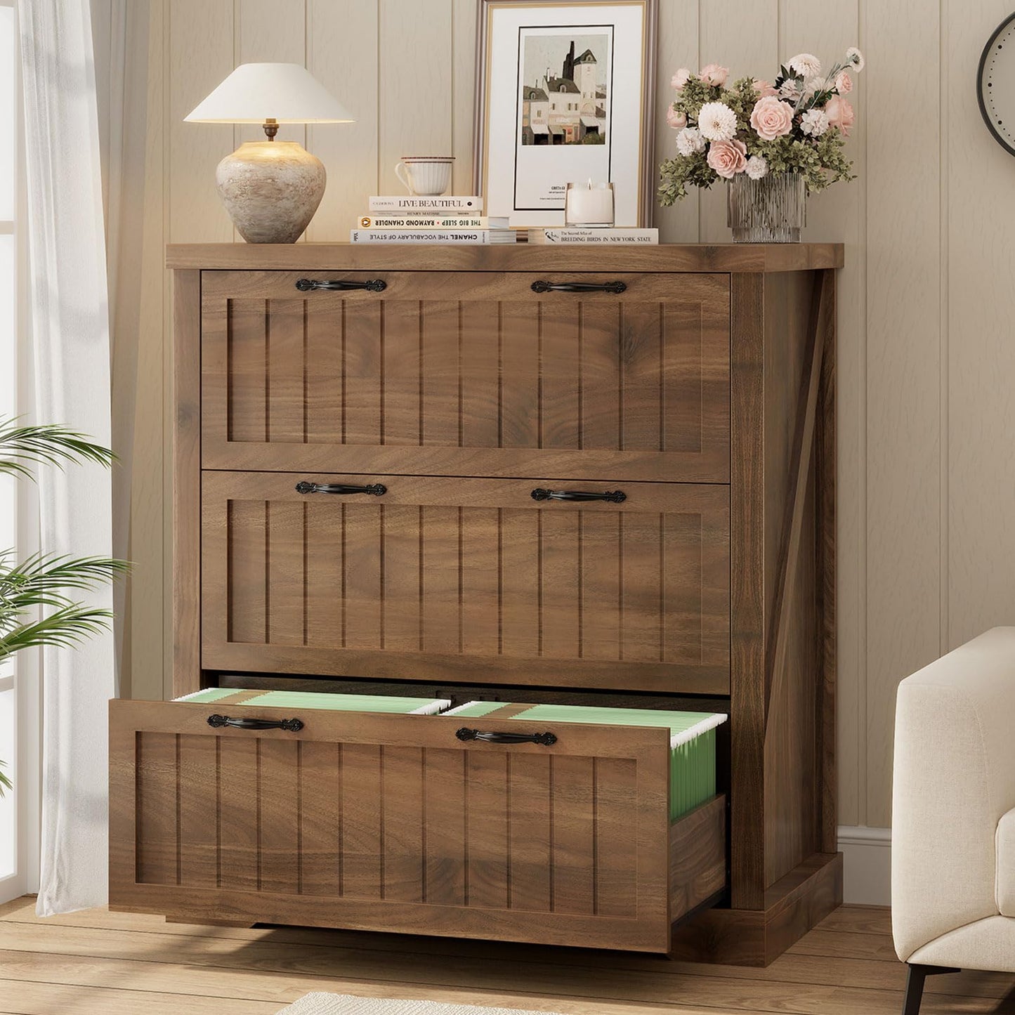SEDETA Farmhouse Filing Cabinet for Home Office