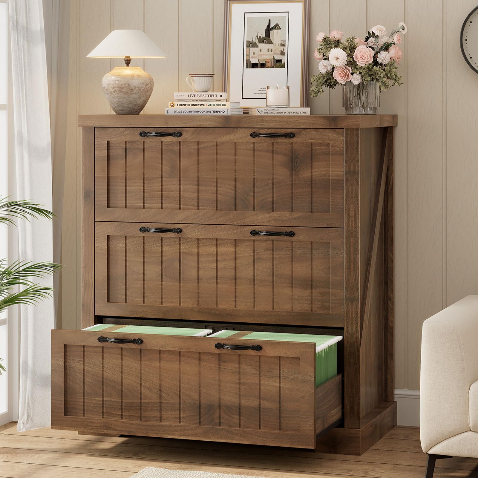 SEDETA Farmhouse Filing Cabinet for Home Office