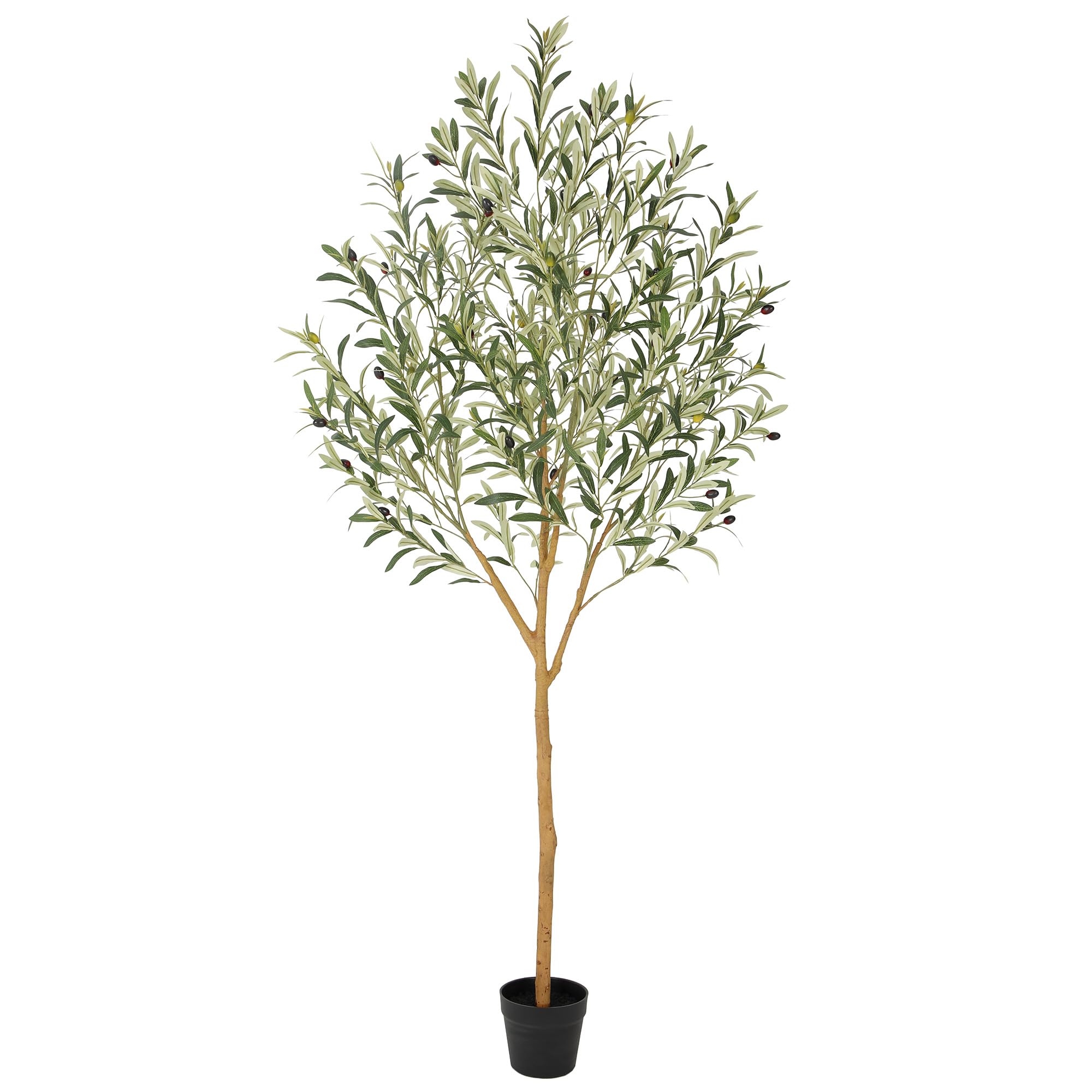 Faux Olive Tree with Real Wood Trunk