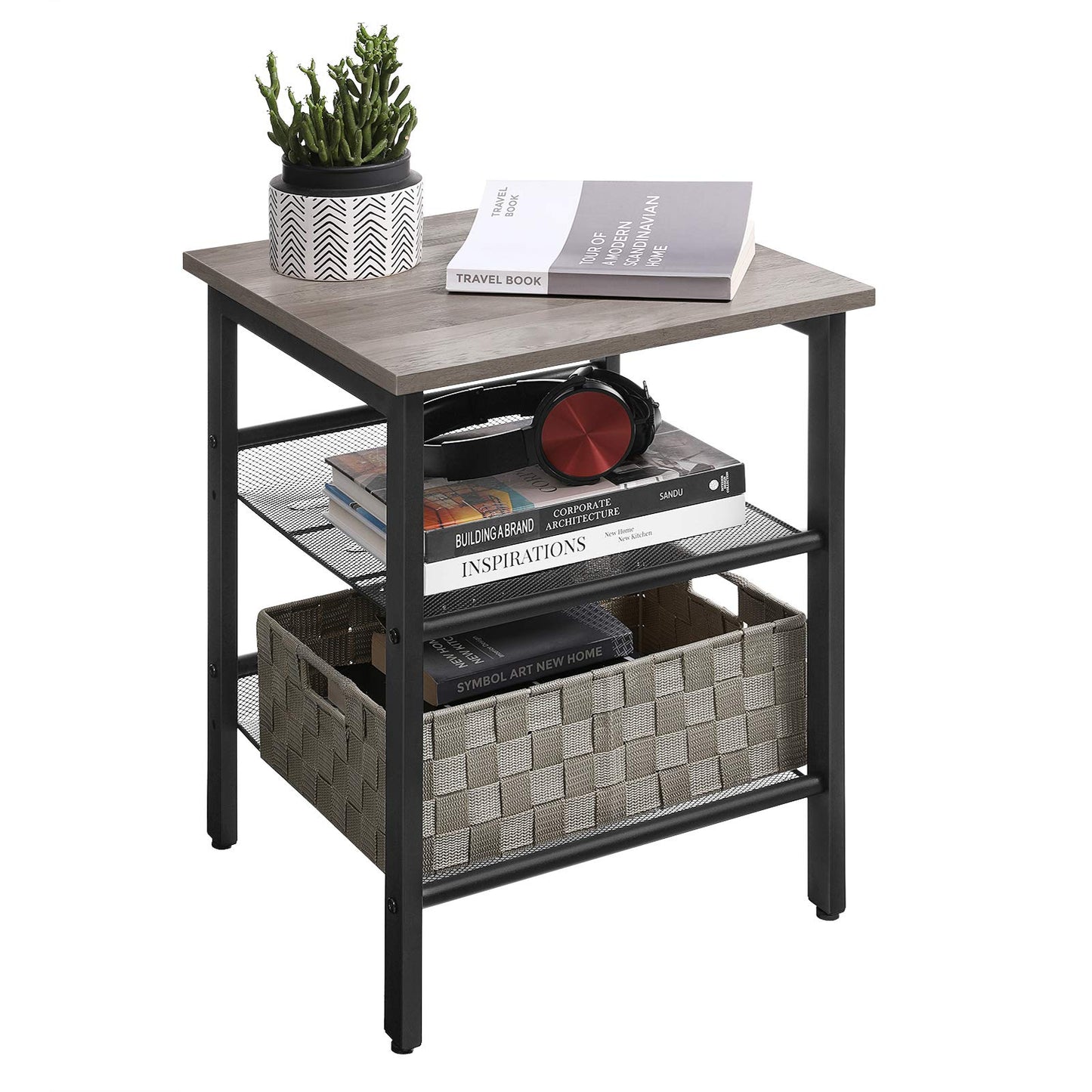 End Table Nightstand for Small Spaces Easy Assembly Home Furniture