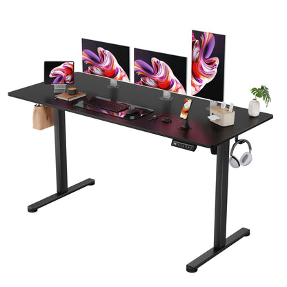 Electric Height Adjustable Standing Desk with Memory Settings Home Office Work Desk